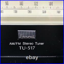 Vintage Sansui TU-517 AM/FM Stereo Tuner TESTED WORKS