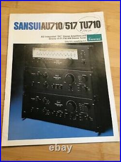 Vintage Sansui TU-710 AM-FM stereo tuner