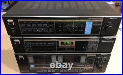 Vintage Sanyo Stereo Amplifier, AM/FM tuner, And Cassette Deck Works Well