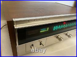 Vintage Sherwood S-2400 Solid-State AM-FM Stereo Tuner 120V 50/60HZ Silver Face