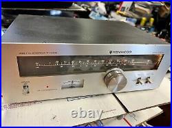 Vintage Silver Face Kenwood KT-5300 AM/FM Stereo Tuner Tested and Working