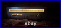 Vintage Silver Wooden 1970s Technics ST-7300 AM FM Stereo Analogue Tuner Radio
