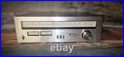Vintage Silver Wooden 1970s Technics ST-7300 AM FM Stereo Analogue Tuner Radio