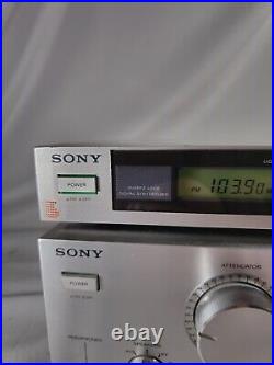 Vintage Sony TA-AX500 Stereo Amplifier + ST-JX310 AM FM Tuner Classic Audio Set