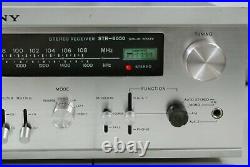 Vintage Stereo Receiver Amplifier Sony STR-6050 AM/FM Tuner Aux Phono