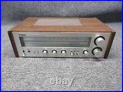 Vintage Technics SA-200 AM/FM Stereo Radio Receiver in Wood Cabinet Tested