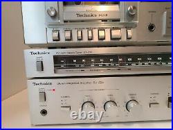 Vintage Technics SU-Z25 Stereo Amplifier ST-Z25 AM/FM Tuner M218 tape player