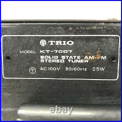 Vintage Trio KT-7007 Audiophile AM/FM Stereo Tuner From Japan HJ