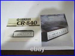 Vintage Yamaha CR-840 Natural Sound AM/FM Stereo Receiver Tuner 340 watts