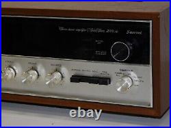 Vtg Sansui 2000A Stereo Receiver AM FM Radio Tuner Speaker Amplifier Wood Case