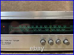 Working Sony St-5066 Am Fm Tuning Stereo Solid State Vintage Analog Radio Media