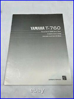 Yamaha Natural Sound T-760 Am-fm Stereo Tuner Tested And Works